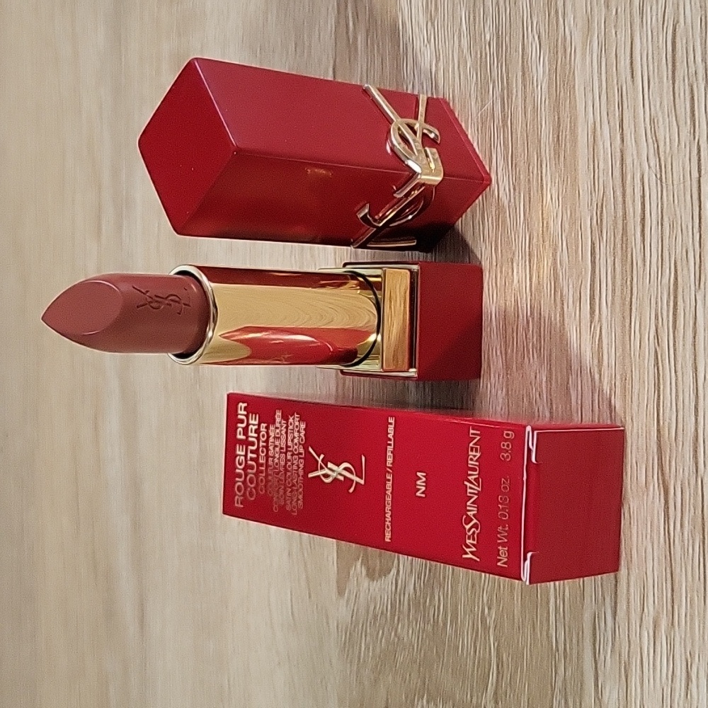 YSL ROUGE PUR COUTURE SATIN LIPSTICK FULL SIZE 0.13OZ COLOR NM NU MUSE